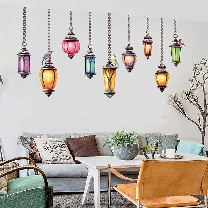 Ceiling Lamp Design PVC Wall Decals - Quick and Easy Home Decoration for Children's Rooms