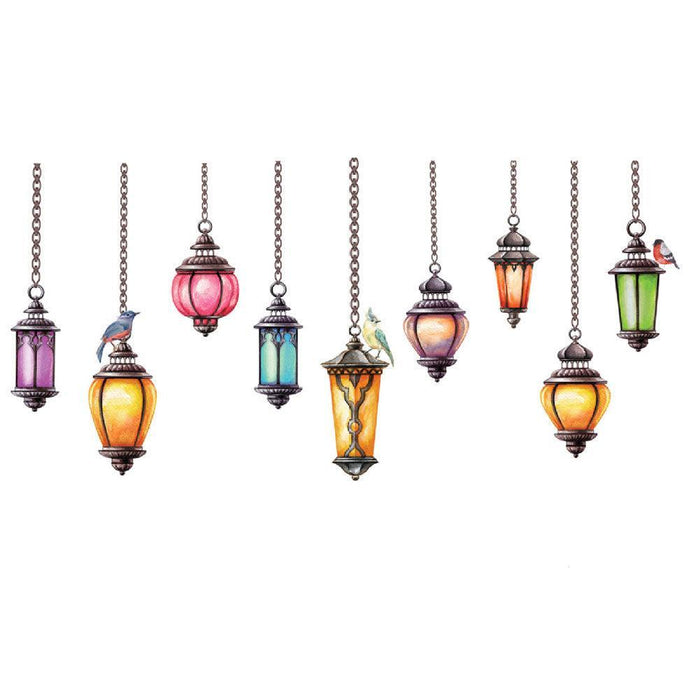Ceiling Lamp Design PVC Wall Decals - Quick and Easy Home Decoration for Children's Rooms