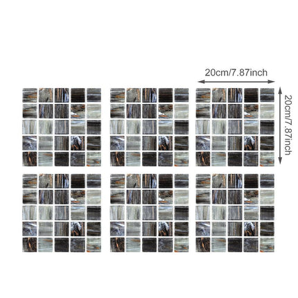 European Chic Tile Sticker Set - 6 Decals for Kitchen & Bathroom Transformation