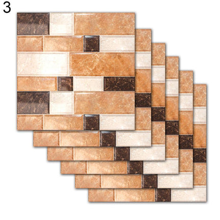 European Chic Tile Sticker Set - 6 Decals for Kitchen & Bathroom Transformation