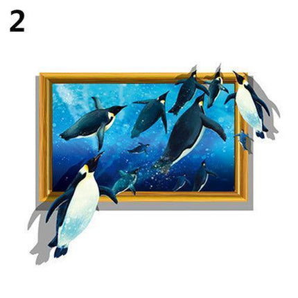 Whimsical 3D Animal Wall Stickers - Fun and Removable Home Decor