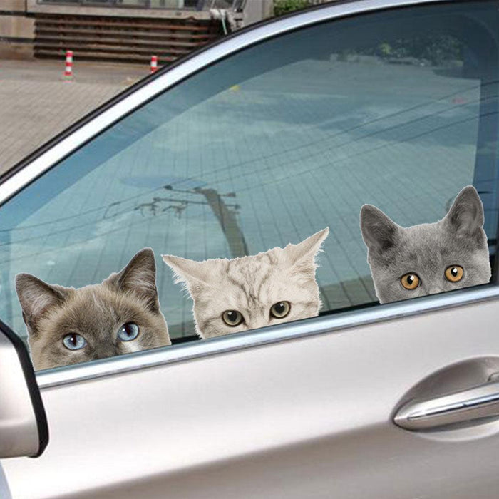 Cute Cat Removable Self Adhesive Decal Glass Wall Car Sticker Nursery Home Decor