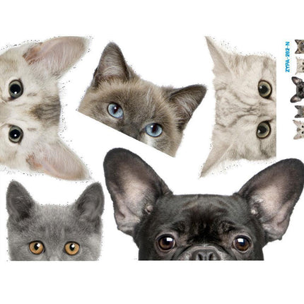 Whimsical Cat PVC Wall Decal for Stylish Home Decoration