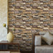 Dynamic Brick Design PVC Wall Sticker for Kitchen Bathroom Home Decor