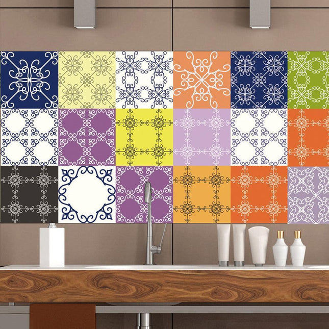 Eco-Friendly Waterproof PVC Tile Decals for Kitchen and Bathroom Makeover