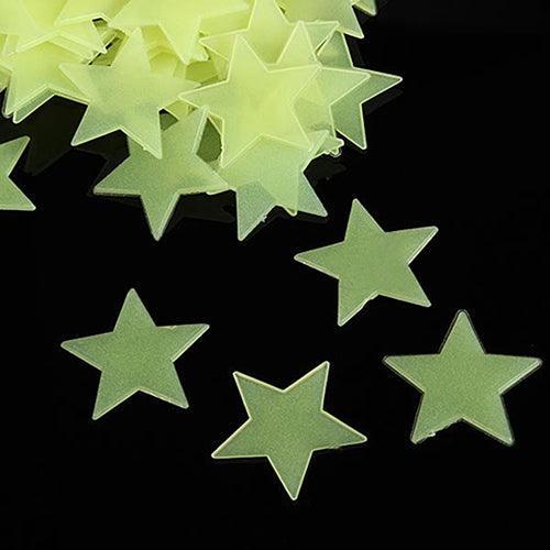 Mystical Dreamy Night Glow Star Sticker Collection - Whimsical Decor for Kids