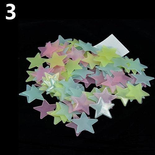 Twinkling Night Sky Star Sticker Set - Magical Room Decor for Kids