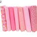 Creative Floral & Plaid Sewing Fabric Bundle: 7-Piece DIY Craft Set