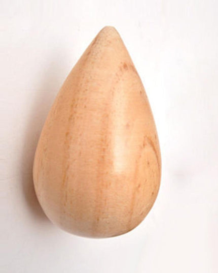 Artistic Wooden Water Droplet Coat Hook for Chic Bedroom Organization