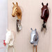 Modern Horse Head Decorative Wall Hook with Suction Cup