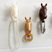 Contemporary Horse Head Wall Hook with Easy Suction Cup Mount - Stylish and Functional