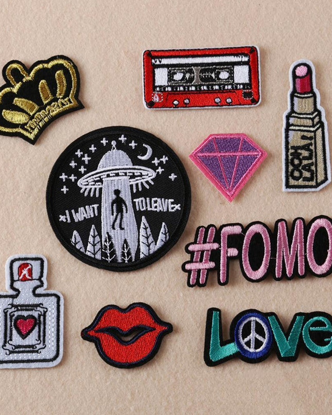 Chic Embroidered Patch Set: Elevate Your Style Game