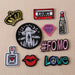 Fashionable Embroidered Patch Set: Stylish Apparel & Accessories Enhancement Kit