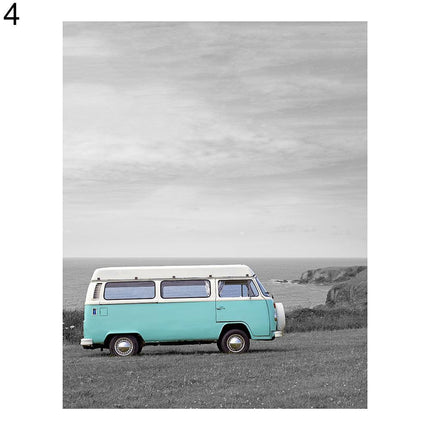 Serene Scandinavian Coastal Journey Canvas Art - Modern Seaside Wall Decor