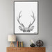 Nordic Deer Canvas Print: Elegant Wall Art for a Cozy Home Atmosphere