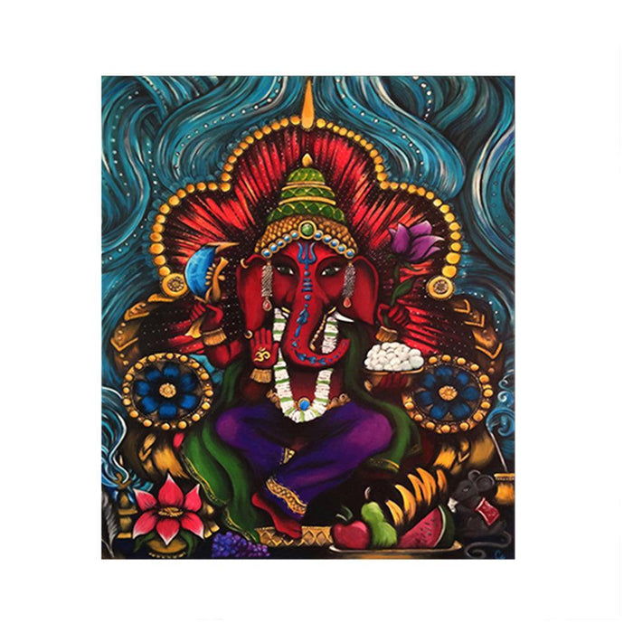 Divine Ganesha Spirit Canvas Artwork for Home and Office