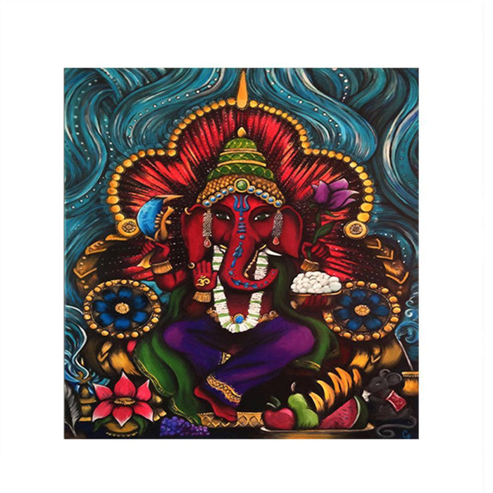 Divine Ganesha Spirit Canvas Artwork for Home and Office