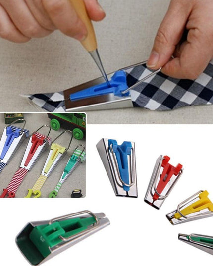 Sewing Made Simple: Comprehensive Bias Tape Maker Kit for Creative Projects