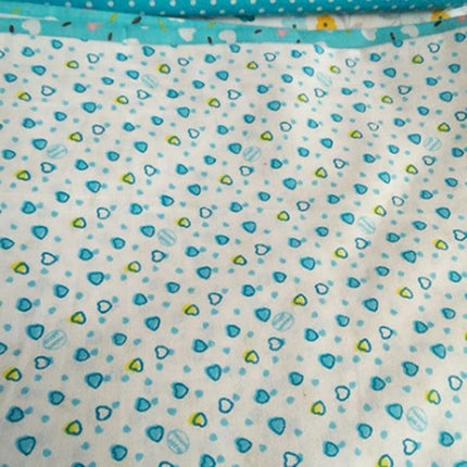 Delightful Floral & Polka Dot Cotton Fabric Set - 7-Piece Collection for Inspiring Sewing and Craft Projects