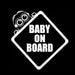 Fashionable 'BABY ON BOARD' Reflective Car Sticker for Trendy Vehicle Alertness