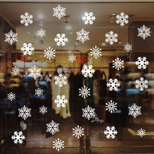 Snowflake Christmas Wall Decor Sticker for Festive Holiday Vibes