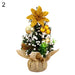 Festive 20cm Bow-knot Ball Flower Mini Christmas Tree Decoration