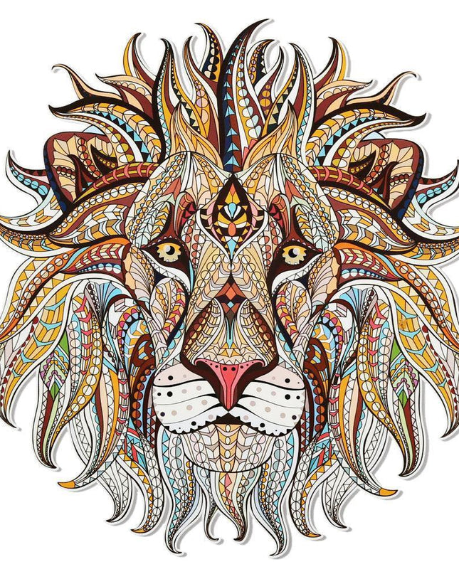 Dynamic 3D Lion King Iron-On Patch - Bold Accessory for Fashion Statements & Creative Projects