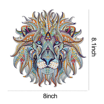 Dynamic 3D Lion King Iron-On Patch - Bold Accessory for Fashion Statements & Creative Projects