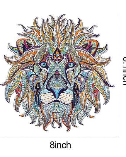 Dynamic 3D Lion King Iron-On Patch - Bold Accessory for Fashion Statements & Creative Projects