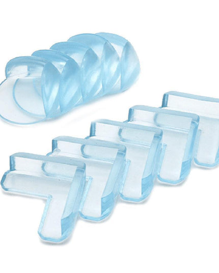 Clear L-Shaped Corner Guards for Child Safety - Single Unit