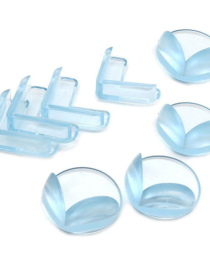 Clear L-Shaped Corner Guards for Child Safety - Single Unit