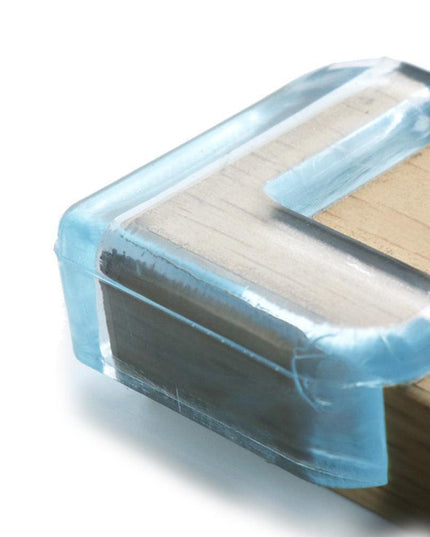 Clear L-Shaped Corner Guards for Child Safety - Single Unit