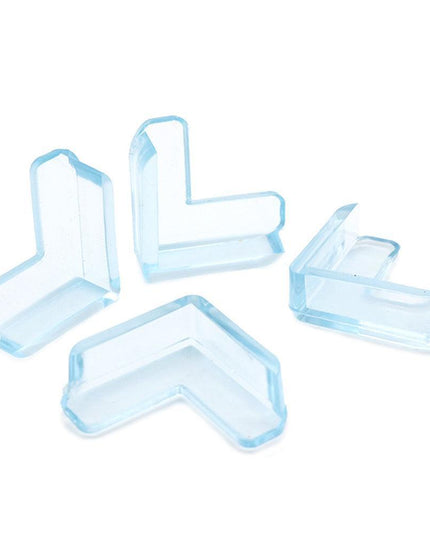Clear L-Shaped Corner Guards for Child Safety - Single Unit