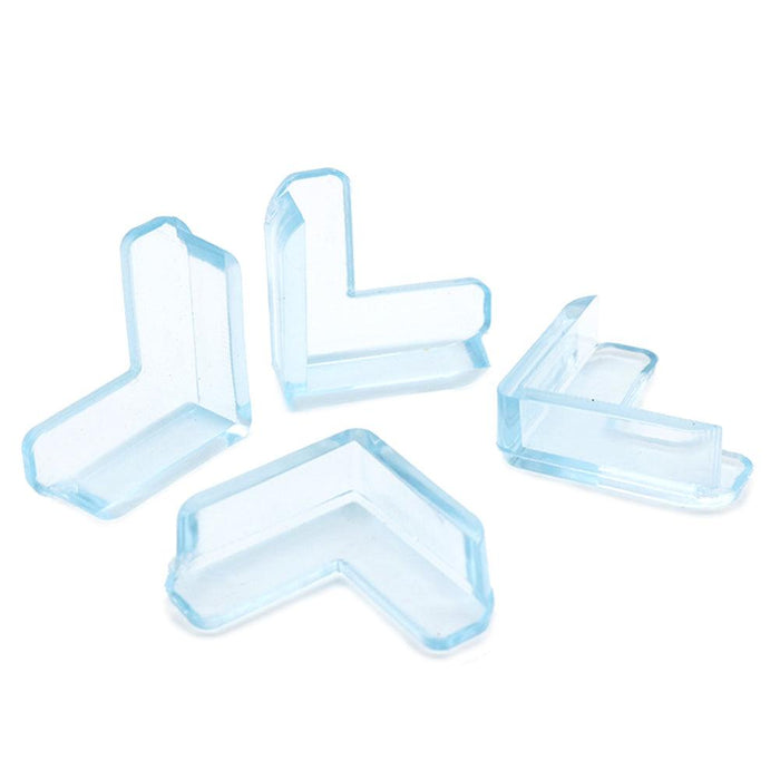 Child Safety Table Edge and Corner Guard - Transparent L-Shaped Design