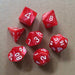 D&D Board Game Dice Set - 7 Piece Polyhedral Numbers Dice Kit for KTV Party