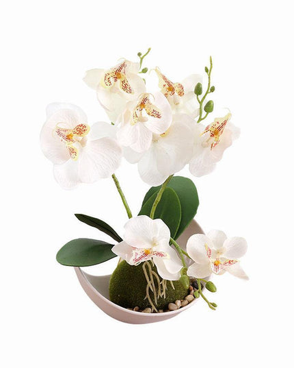 Elegant Faux Butterfly Orchid Bonsai - Stunning Home Decorative Accent