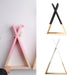 Wooden Triangle Wall Shelf Storage Organizer for Kids Room and More