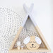 Wooden Triangle Wall Shelf Storage Organizer for Kids Room and More