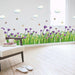 Cornflower Butterfly Grass Baseboard PVC Wall Decal - Home Decor Accent