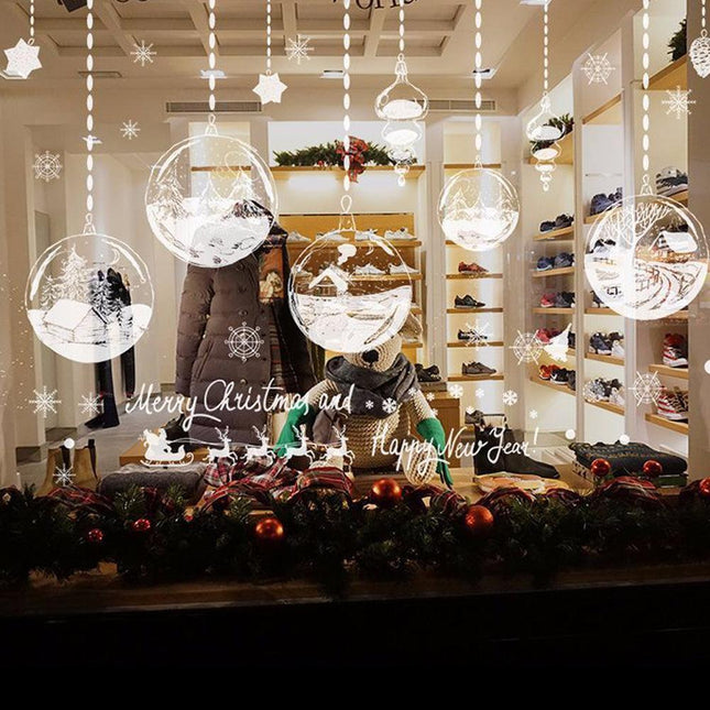 Festive Joy Christmas and New Year Wall Decal Set