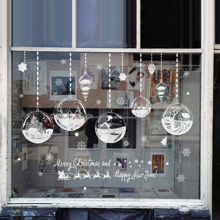 Festive Joy Christmas and New Year Wall Decal Set