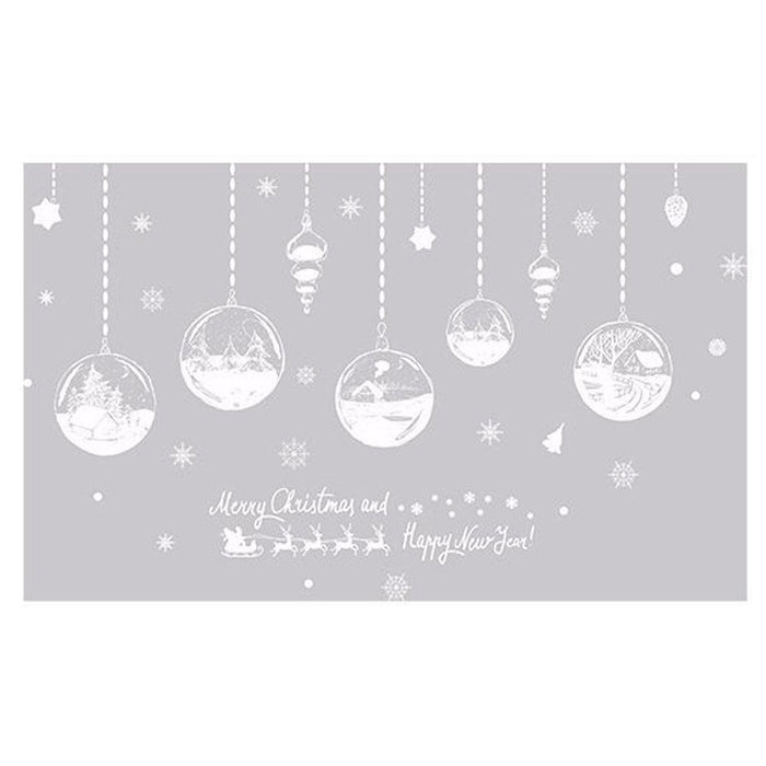 Festive Holiday Wall Sticker for Christmas and New Year Decor