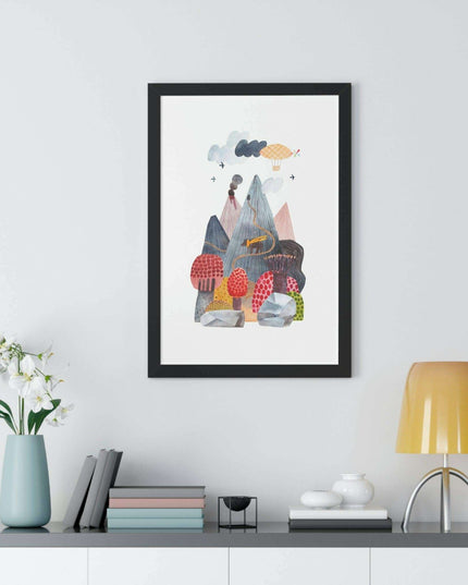Eco-Chic Vertical Art Print Series with Sustainable Framing Options