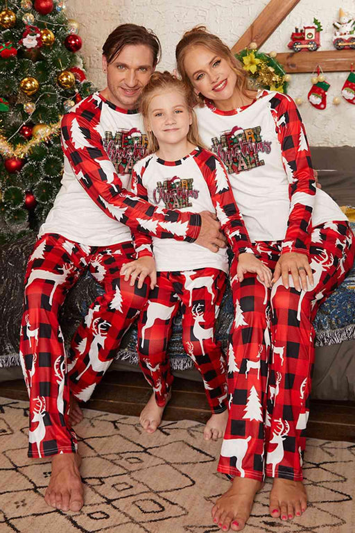 Christmas Joy Graphic Top and Pants Set for Festive Celebrations