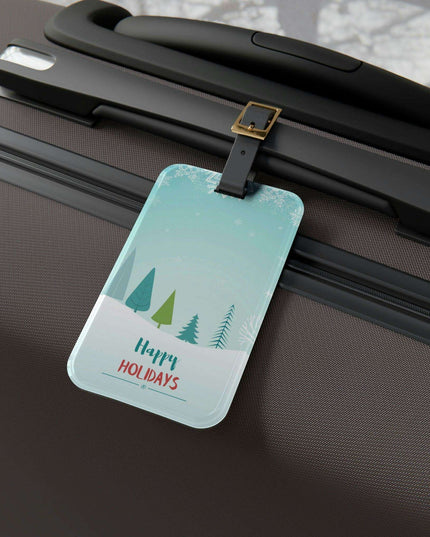 Chic Personalized Travel Luggage Tag Set: Custom Options for Stylish Journeys