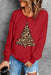 Festive Christmas Tree Print Sweater