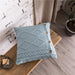 Handmade Nordic Double Cable Knit Diamond Cushion Cover - 18x18