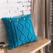Handmade Nordic Double Cable Knit Diamond Cushion Cover - 18x18