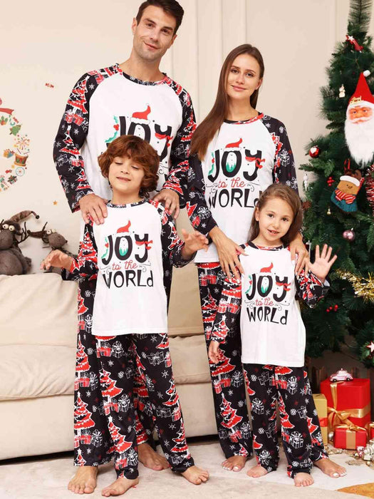 JOY TO THE WORLD Graphic Two-Piece Set Trendsi