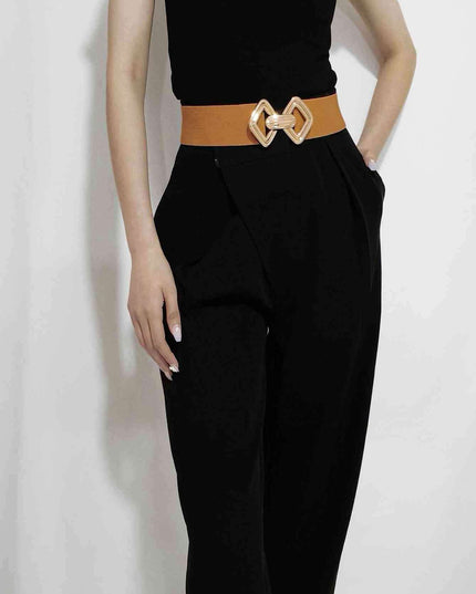 Sleek Elastic Geometric Belt Collection - Perfect for Any Occasion